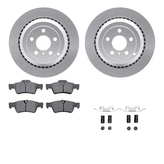 R1 Concepts WDTH1-63075 Brake Rotors - Carbon Coated W/ Euro Ceramic Pads & Hdw